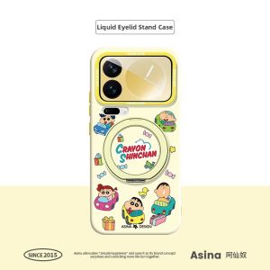 Asina | Magnetic Stand Full-Enclosure Liquid Silicone Phone Case