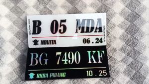 Plat Motor Custom Hologram Floos