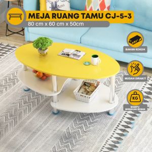 Meja Kopi Nordik Ruang Tamu & Meja Teh Ekonomis Kreatif