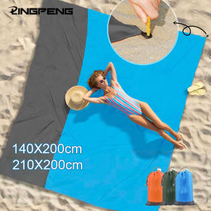 Waterproof and sand-proof beach mat suitable for 3 adults - Outdoor picnic mat suitable for travel camping and hiking.