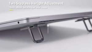 Đế Tản Nhiệt Đa Năng Siêu Nhỏ Gọn Cho Laptop/Macbook Baseus Slim Laptop Kickstand ( Bộ 2 cái Kim loại cao cấp Xếp Gọn)
