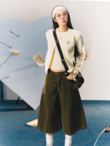 เสื้อถักคอตุ้มคอกลมสไตล์ลำลอง La Lune Du Ciel ดีไซน์ดั้งเดิม 2 ชิ้น ทรงสลิมฟิต ทรงเข้ารูป แขนยาว ปกติ