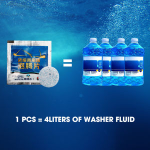 10-100pcs New Car Windshield Cleaner Car Effervescent Tablet Glass Water Solid Cleaner Universal Automobile Accessories Spray Cleaner