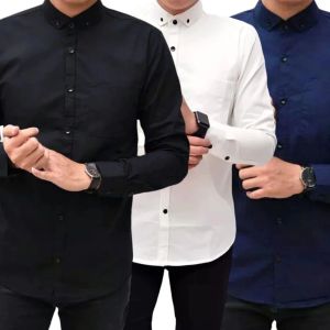 PAKET USAHA 3 PCS KEMEJA PRIA LENGAN PANJANG HEM COWOK DISTRO TERBARU CASUAL