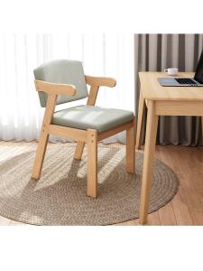 Solid Wood Home Use Dining Chair With Armrest