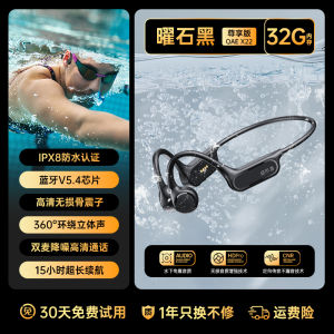 True Bone Conduction Bluetooth Earphones New 2025 Professional Swimming Underwater Sport Running Waterproof over Ear Cycling