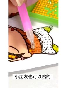 DIY Stiker Berlian Kartun Untuk Kanak Kanak Mainan Kreatif Tampal Sendiri Pelajar Lelaki Perempuan Kids Diamond Stickers Student DIY Toys Creative Girl Boy Focus Educational Toy 儿童钻石贴画手工学生diy玩具卡通创意粘贴纸咕卡男女注力益智玩具 A224