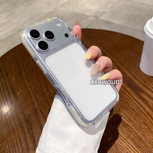 LIANGWU | Clear and Solid Color Border Full Coverage iPhone Case