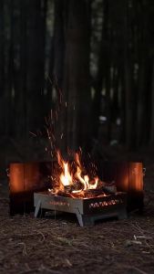 Campingmoon | Bếp Ga Cắm Trại Gấp Gọn Nhẹ YD-10 Có Chắn Gió Thiết Bị Nấu Ăn Di Động Cho Đi Bộ Đường Dài Và Sinh Tồn Ngoài Trời