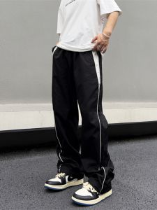 American Street Vintage Sports Pants Baby Boy and Girl Summer New Arrival Trendy Straight-leg Loose Casual Long Pants