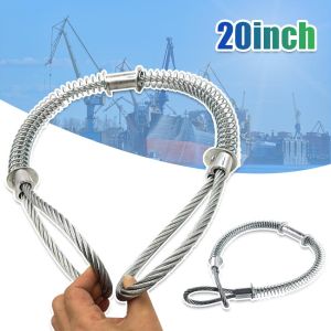 20Inch Whip Check Safety Hose Pengaman Selang Hose Arrestor / Tali Kawat Stainless Steel