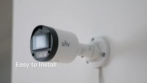 Uniview กล้องวงจรปิด รุ่น UAC-B122-AF40M-W ความละเอียด 2MP กล้อง 4ระบบ มีไมค์ในตัว ภาพสี 24ชม. Analog CCTA เลนส์ (4mm)