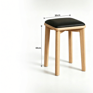 XIANGNANSONG | Stackable Square Dining Chair Wood