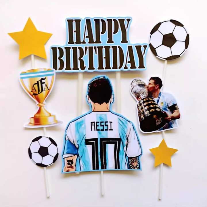 Buy FC Barcelona Leo Messi Cake Topper Personalized Birthday 8