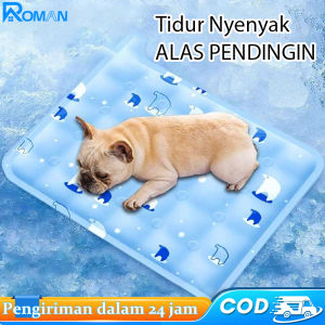 CUTEHOME Alas es hewan peliharaan alas dingin untuk anjing alas dingin musim panas alas tidur es kucing alas lantai perlengkapan pendingin sarang es musim panas