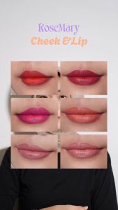 Rosemary Cheek&Lip 03 Babys Breath | Lip Cream | Blush On Cream | Eyeshadow Cream