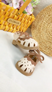 TH BABIES Princess Sandals For Baby Girls Bow Design Summer Fashion Rubber Walking Shoes for Baby Girls