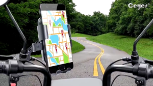 Ceyes Motorcycle Phone Holder Phone Stand Holder Ride Navigation Stand Handlebar Mirror Phone Mount