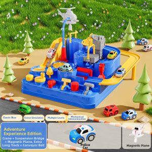 BABYSHOME | Intelligent Railway Track Cars Parking Adventure Play Set