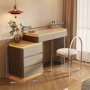 Extendable Vanity Storage Cabinet Bedroom Mid-century Modern Style