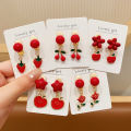 Red Star Shaped Ear Cuff for Girls Children's Cartoon Headwear Cute Ear Decoration Pain Free Girl's Fashion Accessory. 