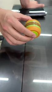 Mới Lạ Hình Dạng Burger 360 Quay Xoay Fidget Ball Cơ Khí Con Quay Giảm Căng Thẳng Đồ Chơi Di Động Để Bàn Đồ Chơi Cho Bé Trai & Bé Gái