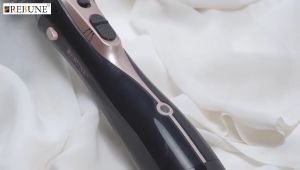 REBUNE New Black RE-2078-2 1200W Hair Styler 3 In 1 Hot Air Styler One Step Negative Ion Electronic Dryer Hair Straightener & Curler Brush (Black)