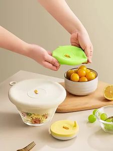 Nắp Đậy Bát Bằng Silicon Đa Năng Dùng Cho Tủ Lạnh Lò Vi Sóng Dụng Cụ Nhà Bếp Giữ Thực Phẩm Tươi Ngon