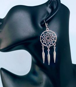 Retro tassel earrings of various colors and Bohemian Bronze Dangle Earrings