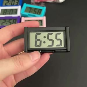 Đồng Hồ Kỹ Thuật Số LCD Lớn Cho Ô Tô 12V Màn Hình Hiển Thị Mini Di Động Trên Bảng Điều Khiển Phụ Kiện Theo Dõi Thời Gian Cho Xe Cộ