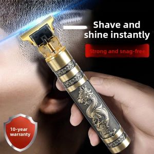 MONLEYTA | German Electric Hair Clipper Mens Oil Head Carving Home Use Self Balding Tool Powerful Long-lasting Battery Hair Trimmer