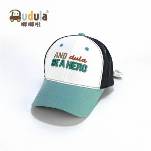 Doudulaa Kids Baseball Cap Spring New Style Baby Pure Cotton Bucket Hat Korean Version Color Block Boys Sunshade Cap