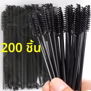 Black Eyebrow Perm แปรงแต่งหน้า Disposable Eyelash Extension Brow หวีมาสคาร่ามืออาชีพ Applicator Spoolers เครื่องมือ