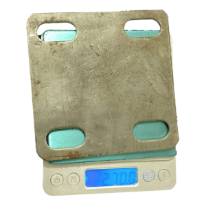 110x110x3.4mm 4-Slotted Hole Steel Base Plate Adjustable Mounting Bracket for Construction Furniture Machinery Installation