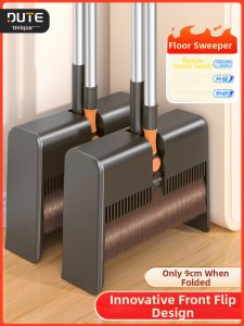 DUTE | Convenient Cleaning Wizard Broom and Dustpan Set