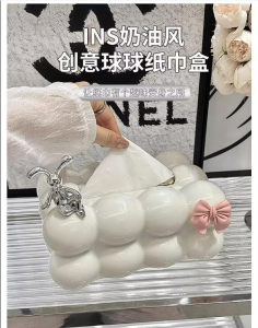 WE 3841 = 棉花糖纸巾盒 Marshmallow Tissue Box