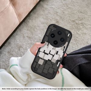 NAZHIMING | Fashionable Square Block Soft Silicone Phone Case Anti-drop