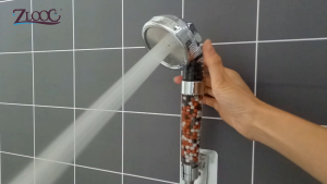 High Pressure Spa Shower Head Water Saving Handheld Rainfall Bathroom Accessories Anion Filter Shower