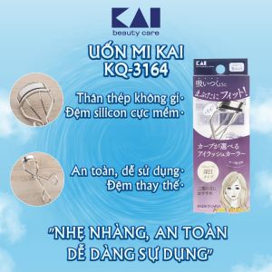Dụng Cụ Uốn Cong Lông Mi Kai Beauty Care Thân Thép Không Gỉ 83259 KQ-3164