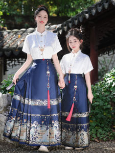 Daughter Mother Matching Traditional Chinese Style Girls Cheongsam Short Sleeve Thin Cotton Inner Liner Summer Childrens Tang Suit