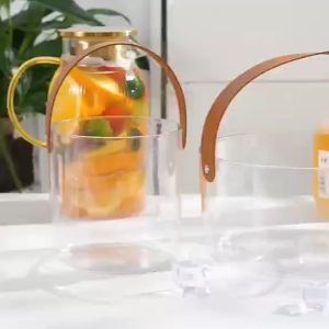 High-looking Ice Bucket Household Portable PET Plastic Barrel Outdoor Picnic Fruit Bucket Cooler