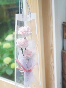 【10pcs】Gift Packaging Bag Reusable Flower Bag Waterproof Bouquet Packaging Bag Transparent Plastic Bag