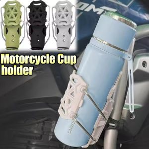 Motorcycle Crash Bar Cup Holder Universal Adjustable 360 Rotating Drink Bottle Cage Mount for Motorbike Scooter ATV Accessories