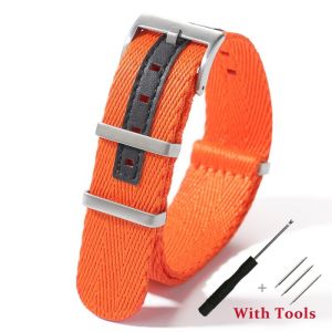 20mm 22mm High Quality Breathable Nylon Watch Strap for Universal Sport Weaving Canvas Watch Band Accessories with Tool