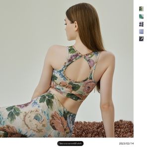 เสื้อกั๊กโยคะสตรีฤดูใบไม้ผลิและฤดูร้อน กระชับสัดส่วน ระบายอากาศได้ดี แห้งเร็ว ดูดซับเหงื่อ ความแข็งแรงสูง เสื้อชั้นในสำหรับวิ่งและโยคะ