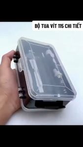 Bộ dụng cụ tua vít và vặn ốc vít đa năng 115 chi tiết bộ dụng cụ sữa chữa hợp kim thép