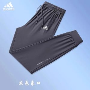 Ice Silk Quick-Dry Pants Men Summer Thin High Elastic Breathability Jogger Pants Pants Loose Plus Size Casual Sports Air Conditioning Pants