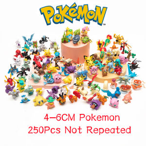 Takara Tomy | 10-50Pcs Pokemon Anime Figures Pikachu Cartoon 4-6CM Action Collect Ornamental Decoration Pet Random Model Doll Cute Toy Gifts