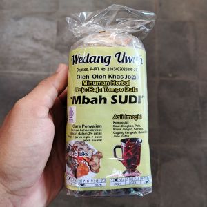 Wedang secang mbah sudi - wedang secang Imogiri - wedang uwuh mbah Sudi - wedang uwuh Imogiri - wedang premium - wedang uwuh Jogja - minuman secang Mbah Sudi - oleh-oleh Jogjakarta