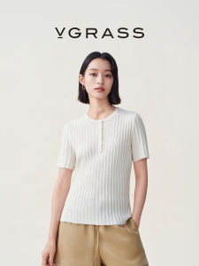 V·grass/V-GRASS | Áo Sweater Knit Pha Len Vintage